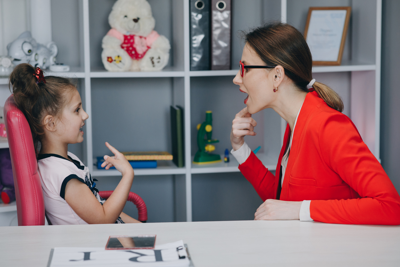 A little girl undergoing occupational therapy due to a lack of social interaction